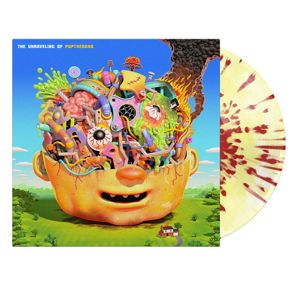 THE UNRAVELING OF PUPTHEBAND 12" Vinyl (Yellow and Red Cloud)